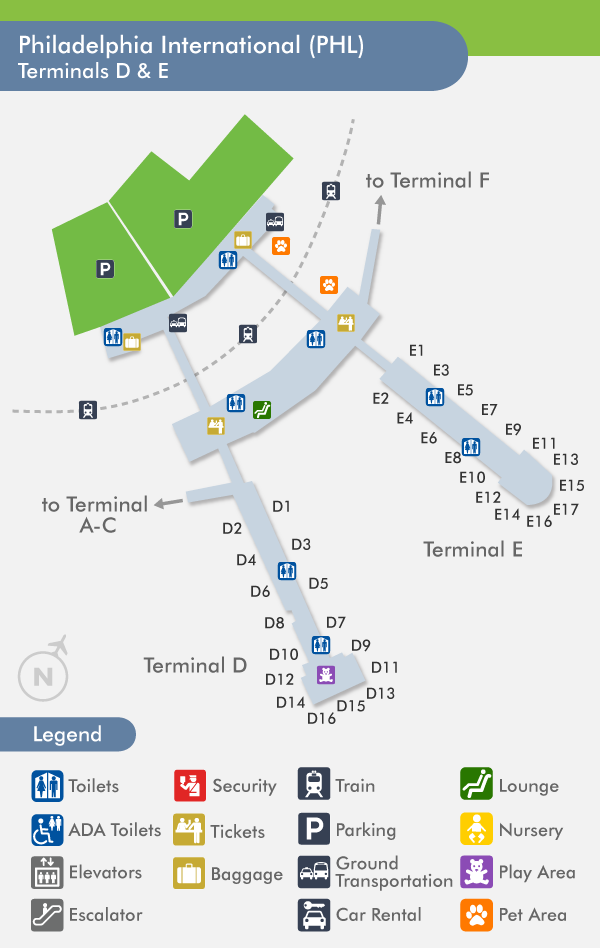 philadelphia airport terminal map ~ news word