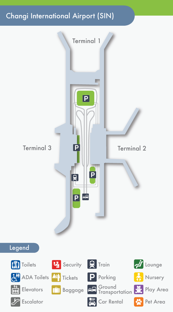 Changi Airport Terminal 3 Car Park Map - Las Vegas Strip Map